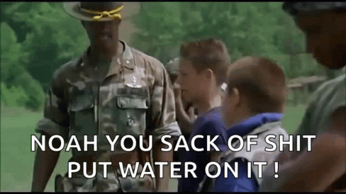 Major Benson Payne Intimidating Kid GIF