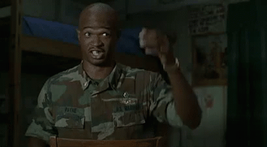 Major Payne Funny Face Pulling Gesture GIF