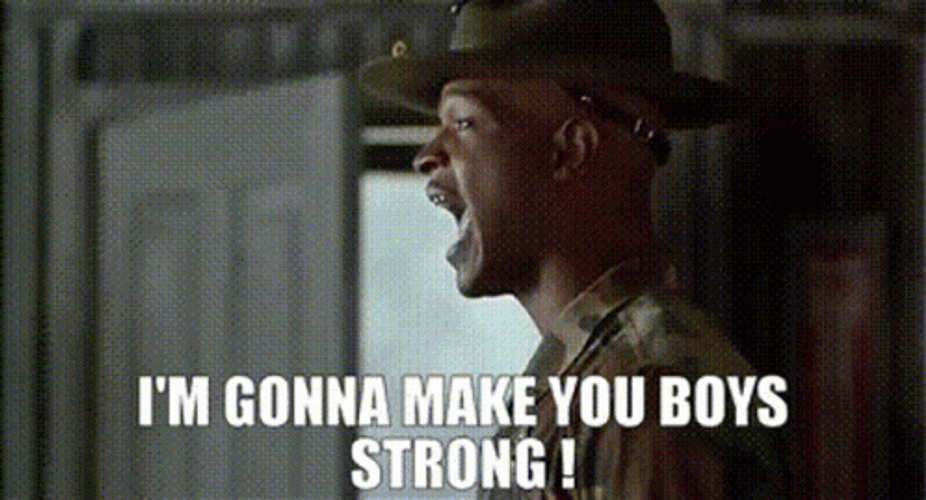 Major Payne Making Boys Strong GIF