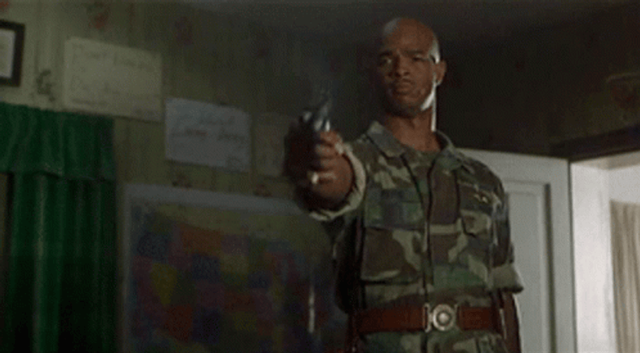Major Payne Pointing Forward Ain't Happy GIF
