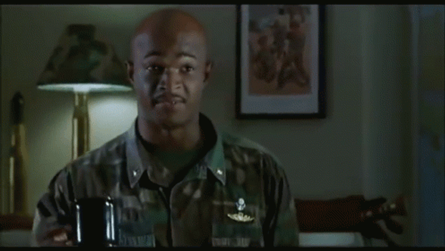 Major Payne Smiling Morning Coffee GIF