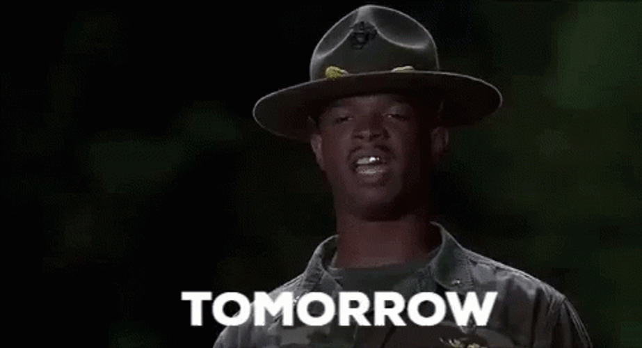 Major Payne Starting Hard Stuff Tomorrow GIF