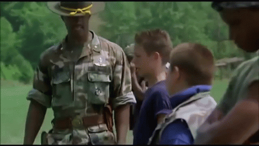 Major Payne Training Kids Intensely GIF