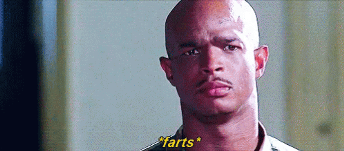 Major Payne Wacky Facial Reaction GIF