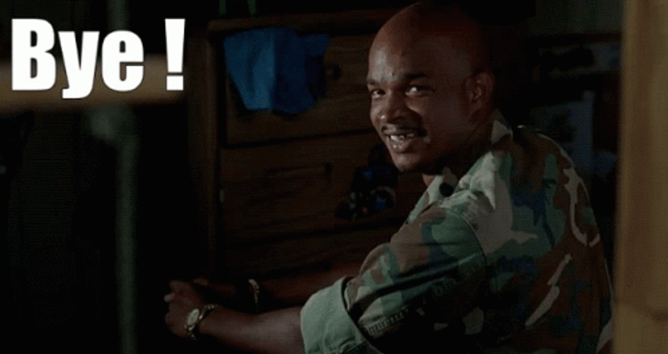Major Payne Waving Bye GIF