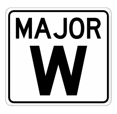 Major W Sign