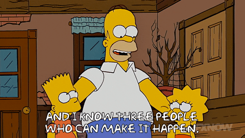 Make It Happen Homer Lisa Bart The Simpsons GIF