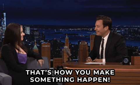Make It Happen Jimmy Fallon Eve Hewson GIF