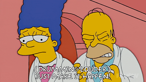 Make It Happen Marge Lisa Homer The Simpsons GIF
