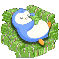 Make It Rain Dollars Sticker GIF