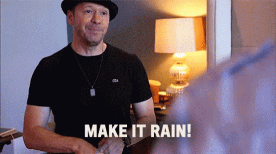 Make It Rain Donnie Wahlberg GIF
