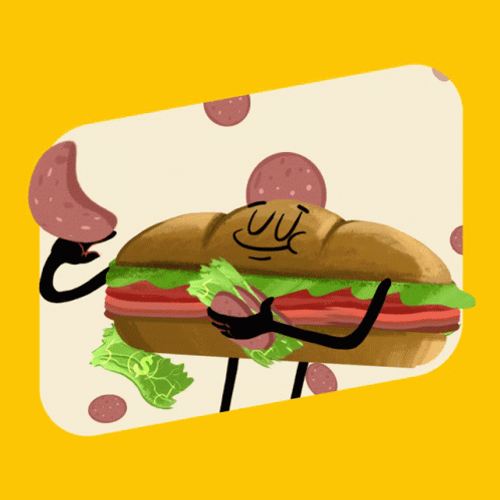 Make It Rain Ham Sandwich GIF