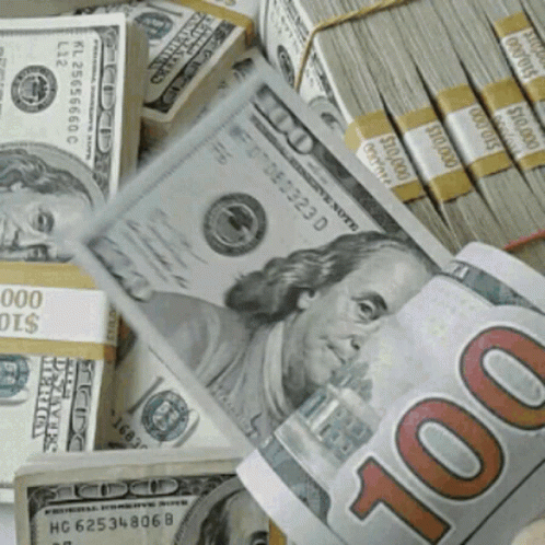 Make It Rain Money Dollar GIF