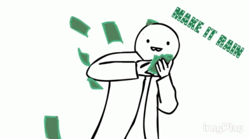 Make It Rain Money Falling GIF