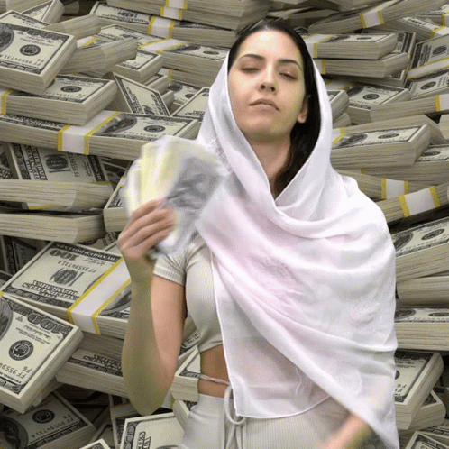Make It Rain Money Girl GIF