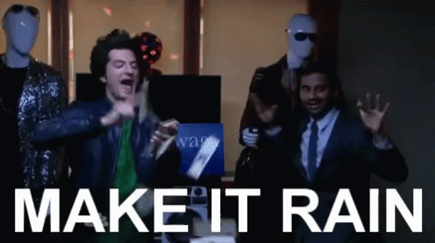 Make It Rain Parks And Recreation GIF
