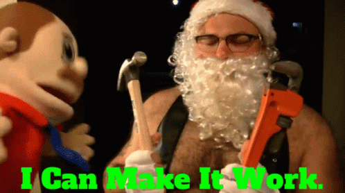 Make It So Santa Worker GIF