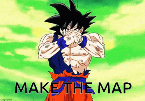 Make The Map Goku Dragon Ball Saiyan GIF