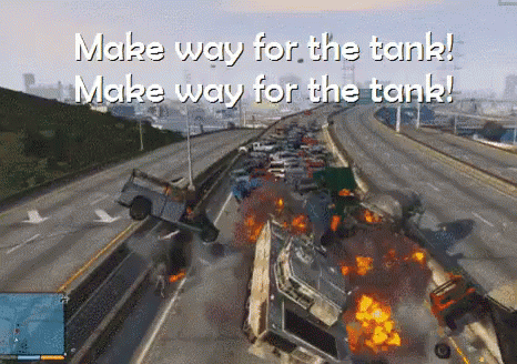 Make Way For The Tank Gaming GIF
