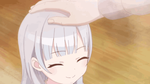 Makihima Shogo Head Pat GIF