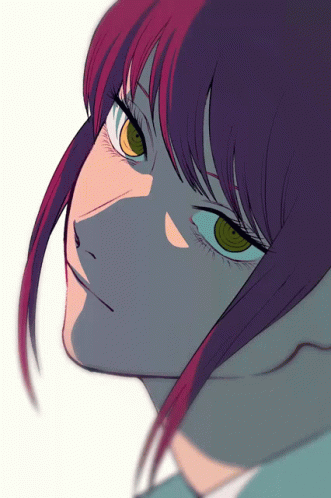 Makima Side Stares GIF