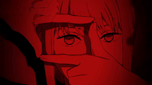 Makima Square Fingers Eye GIF