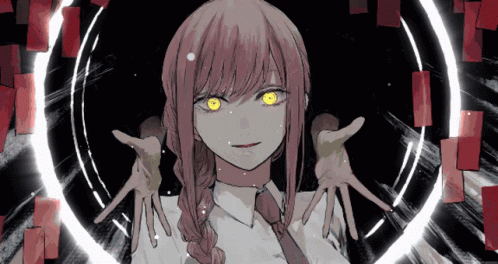 Makima Yellow Eyes GIF
