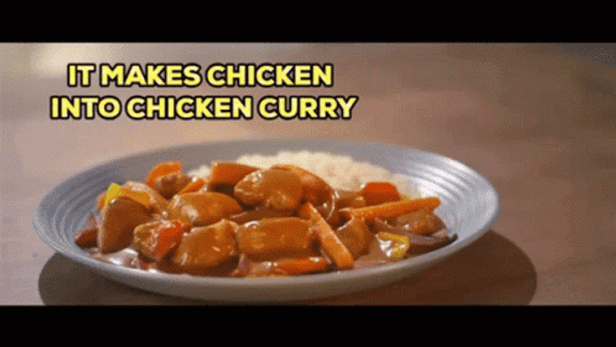 Making Chicken Into Chicken Curry GIF