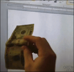 Making Copy Of Money GIF