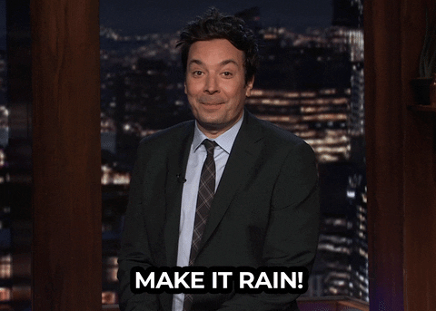 Making It Rain Jimmy Fallon GIF