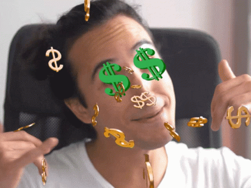 Making Money Dollar Sign Filter GIF