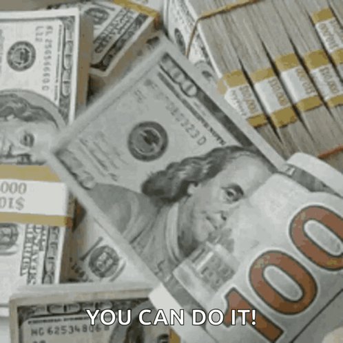 Making Money You Can Do It Hundred Dollar GIF