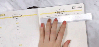 Making Schedule Calendar In Notebook GIF