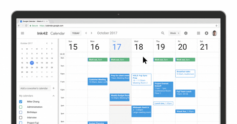Making Schedule On Google Calendar GIF