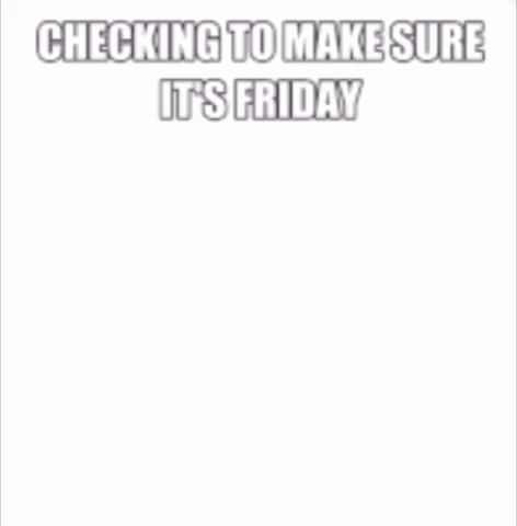 Making Sure We Made It To Friday GIF