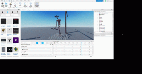 Making Walking Siren Head Animation GIF