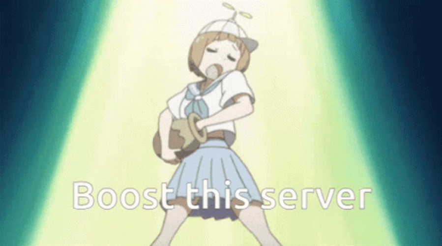 Mako Mankanshoku Boost This Server GIF