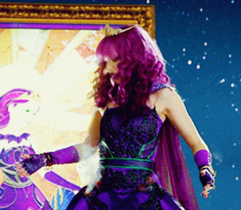 Mal Descendants Dress Smoke GIF