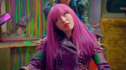 Mal Descendants Swivel Chair GIF