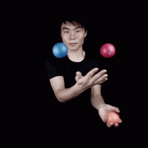 Malabarismo Juggling Colorful Balls GIF
