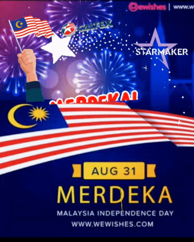 Malaysia Independence Day Poster Aug 31 GIF