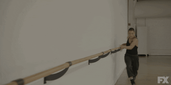 Male Ballet Dancer Walking Fast Dance Of Energy GIF