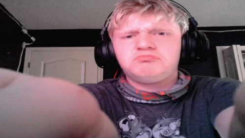 Male Cries After Flashbang GIF