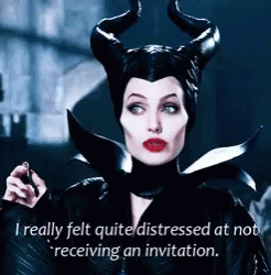 Frustrated Maleficent Didn't Receive Invitation GIF