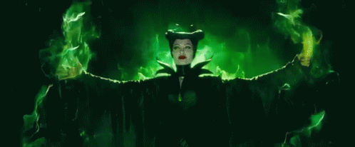 Maleficent Unleashing Power Then Vanishing GIF