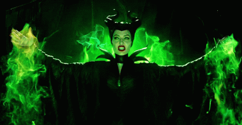Powerful Maleficent Green Glow GIF