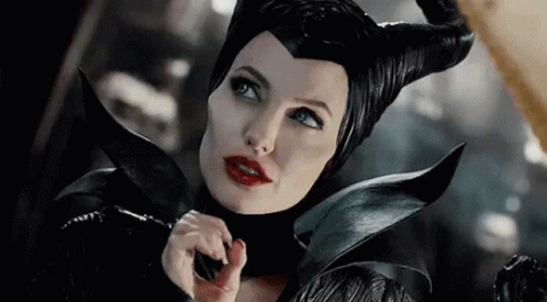 Maleficent Malicious Gaze Shushing GIF