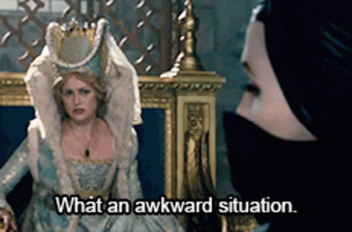 Maleficent Looking Back Awkward Situation GIF
