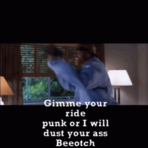 Malibus Most Wanted Guy In Blue Jacket Gimme Your Ride Punk GIF