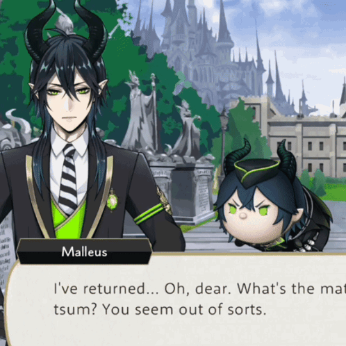 Malleus Talking To Stuffed Toy GIF